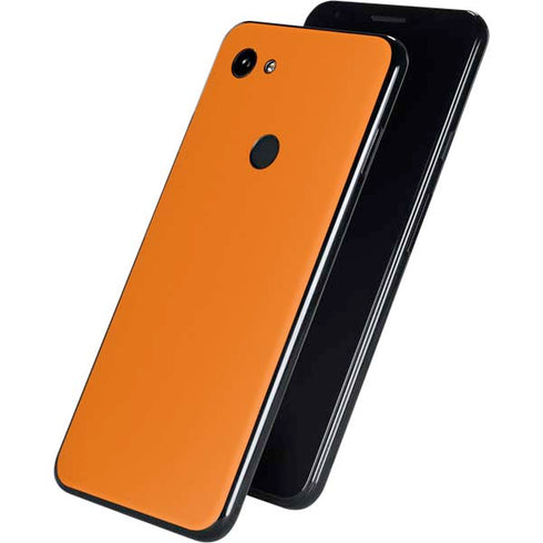 Orange Solid Google Pixel 3a Skin